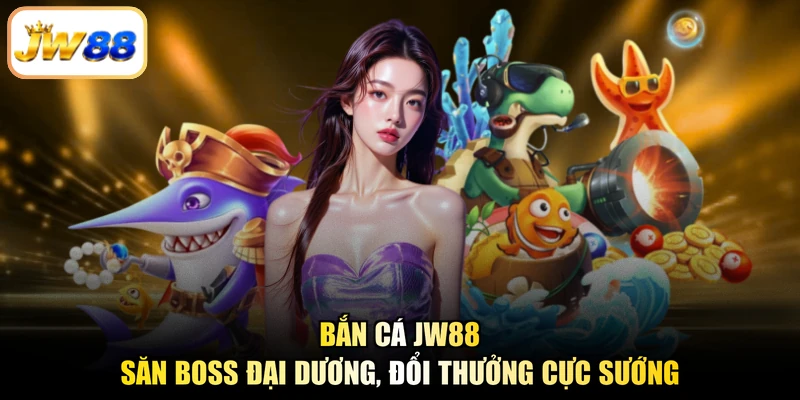 Bắn Cá JW88 - Săn Boss Đại Dương, Đổi Thưởng Cực Sướng