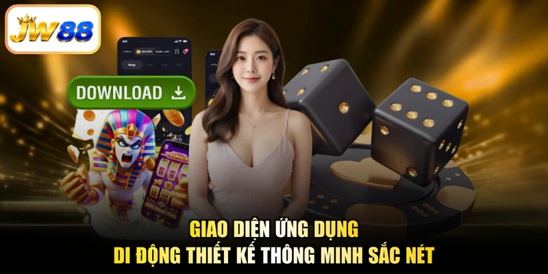 Giao diện ứng dụng di động thiết kế thông minh sắc nét